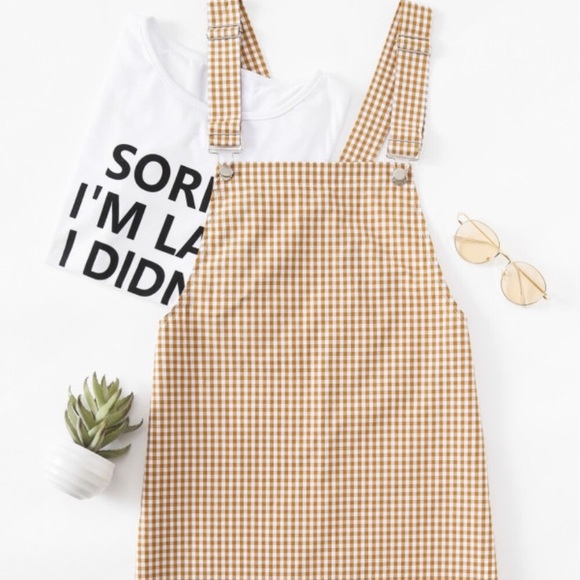 Dresses & Skirts - Brown gingham dress